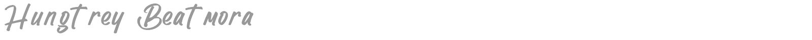 Hungtrey Beatmora font preview